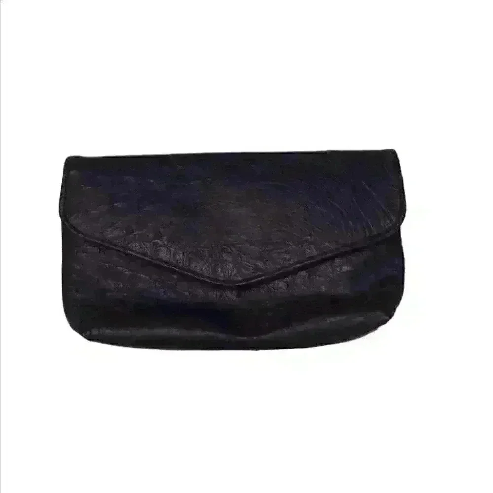 VTG FAUX OSTRIGE LEATHER WALLET